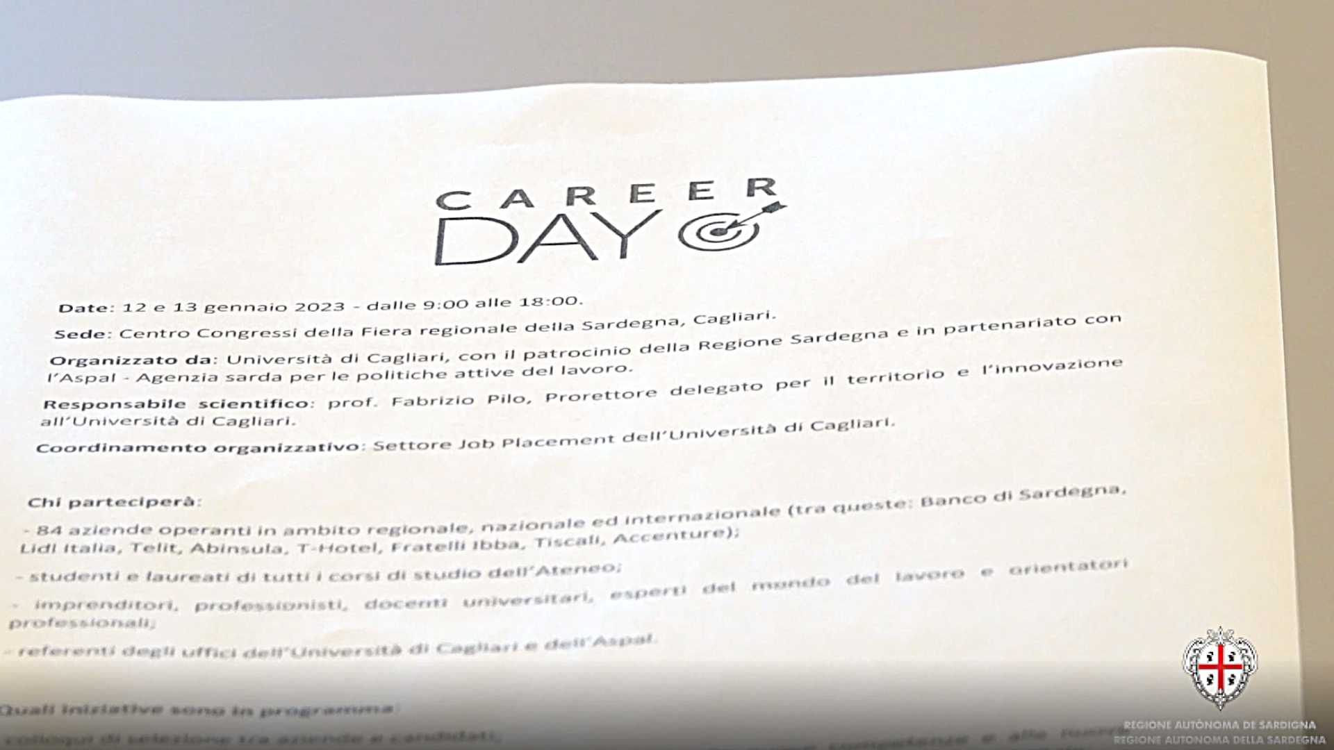 career day 2023 - a cagliari ill 12 e 13 gennaio