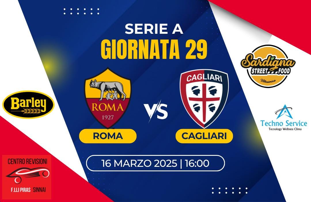 Formazioni Roma Cagliari, orario, diretta tv